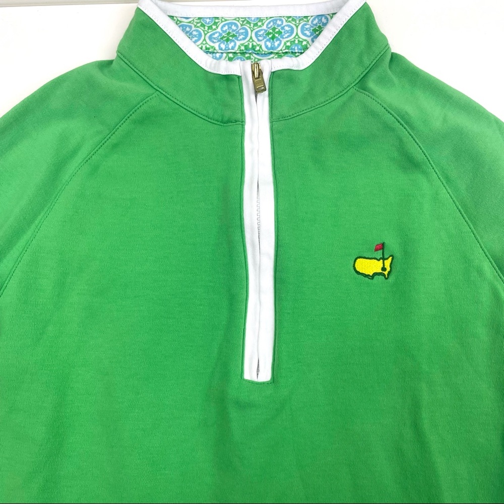 Masters Kids Golf Green Pullover Quarter Zip Girls